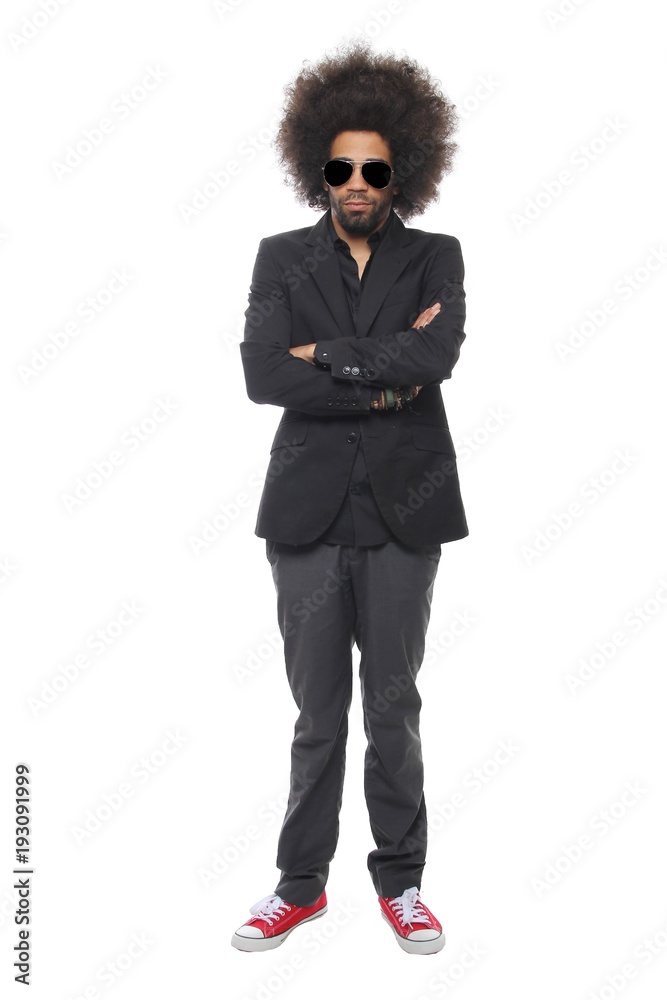 Happy afro man Happy afro man