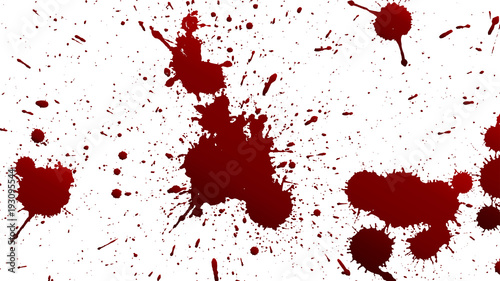 collection various blood or paint splatters,Halloween concept