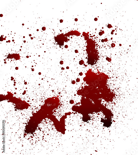 collection various blood or paint splatters,Halloween concept