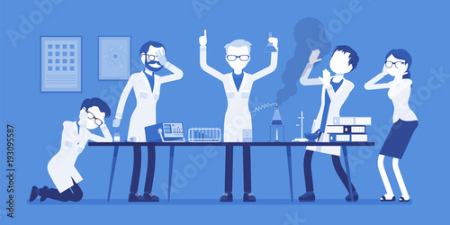 Mad scientist failed chemical experiments