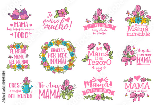 Spanish mother day greeting photo