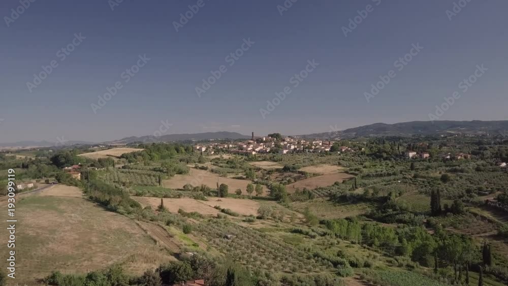 Small Italian Town - Aerial Lanscape Small Italian Town - Aerial Lanscape