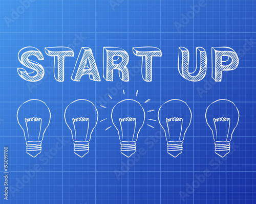 Start Up Light Bulb Blueprint