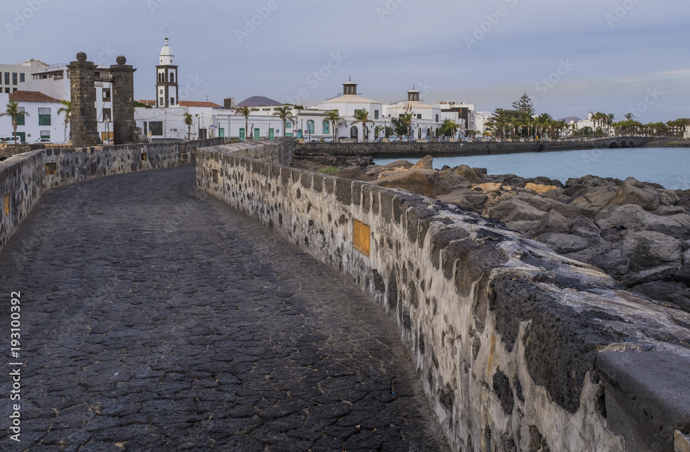 Old bridge and fortress in Arrecife, Lanzarote

