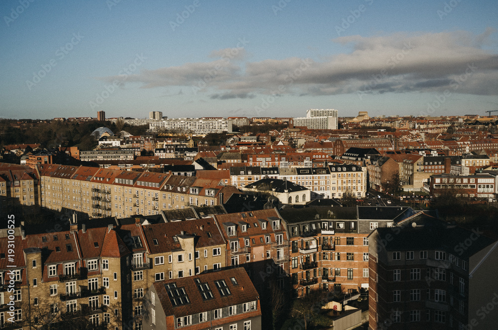 Obraz premium Panorámica Aarhus - Aros