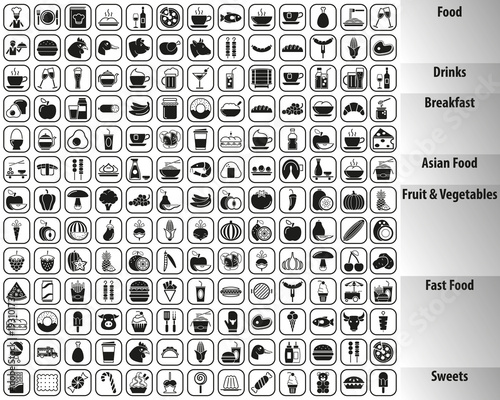 Food and Drink Icon Set
