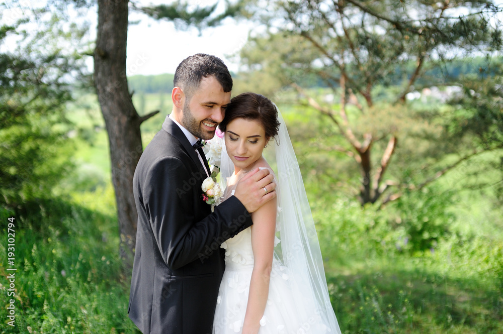 Beautiful wedding couple is enjoying wedding Beautiful wedding couple is enjoying wedding
