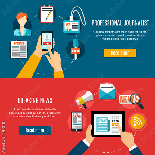 Breaking News Horizontal Banners