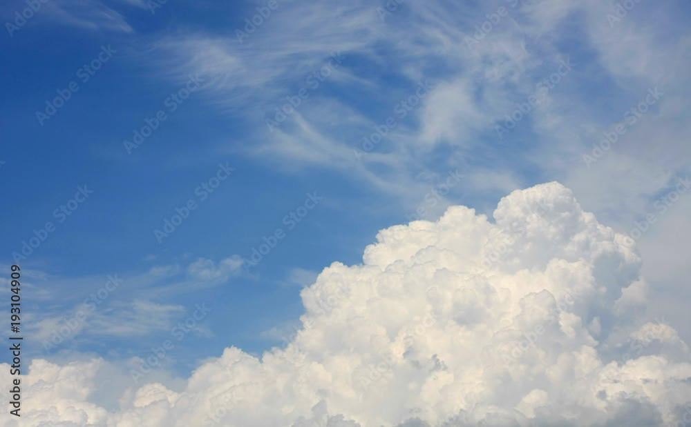 abstract clouds in blue sky