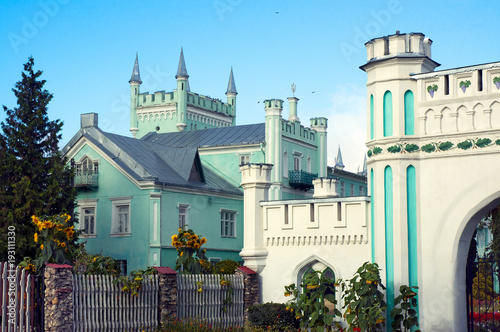 Beautiful ancient palace against the blue sky. photo