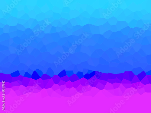 Polygon shapes blue shadows magenta background 