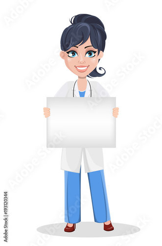 Doctor woman, professional medical staff