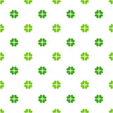 Green clover leaves pattern
