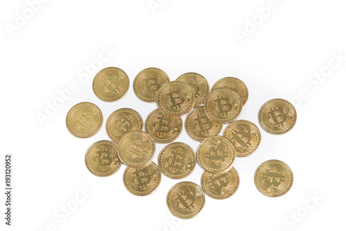 bitcoin gold coin cryptocurrency a digital money concept