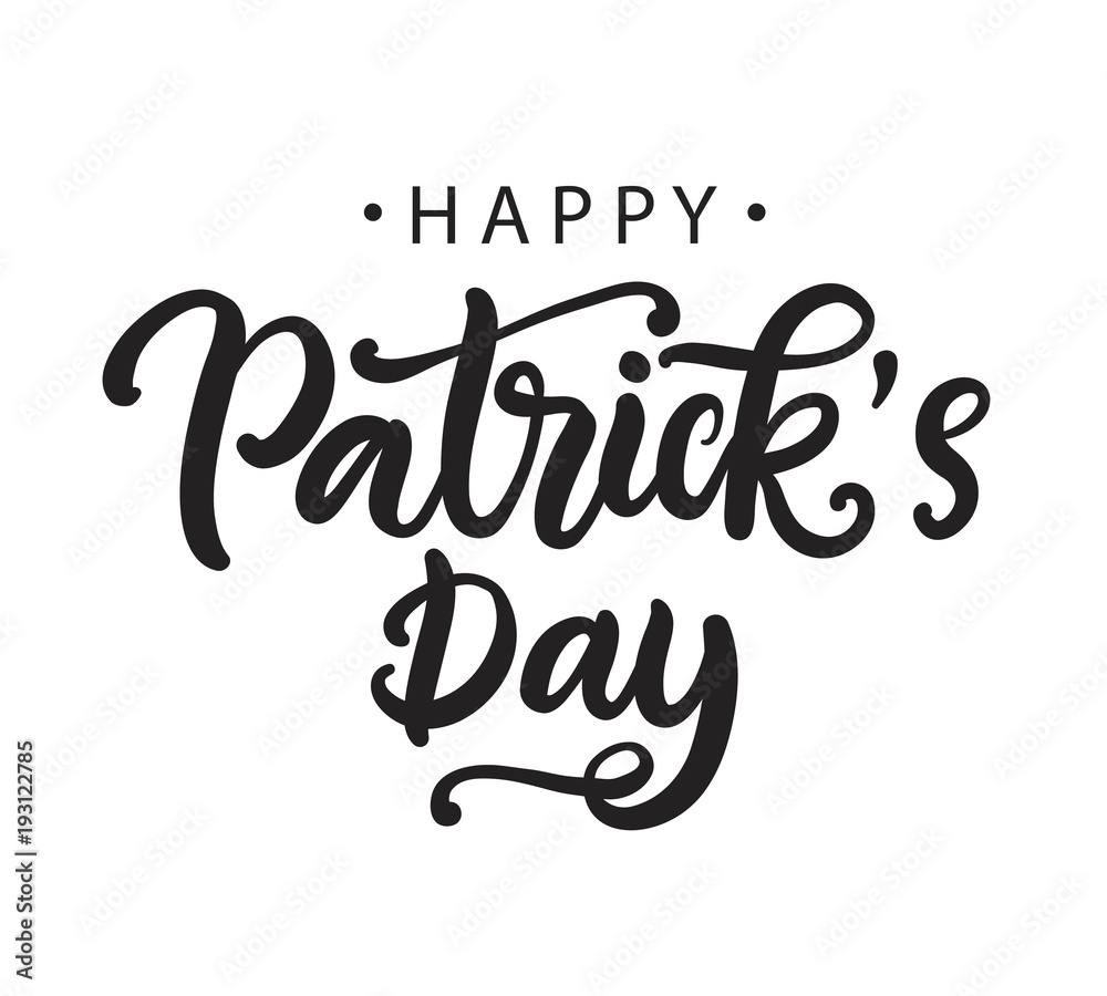 Fototapeta premium Happy Saint Patrick's Day greeting card