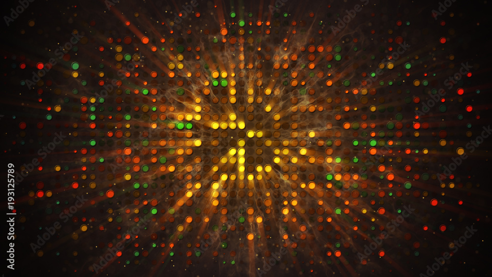 Colorful shining disco party wall