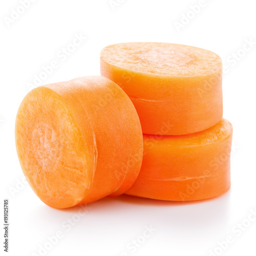 Fresh carrot slices