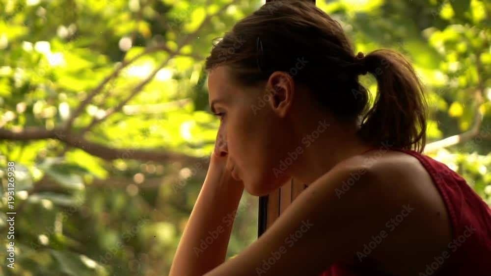 Sad, unhappy woman sitting by window at home, super slow motion 240fps
Sad, unhappy woman sitting by window at home, super slow motion 240fps