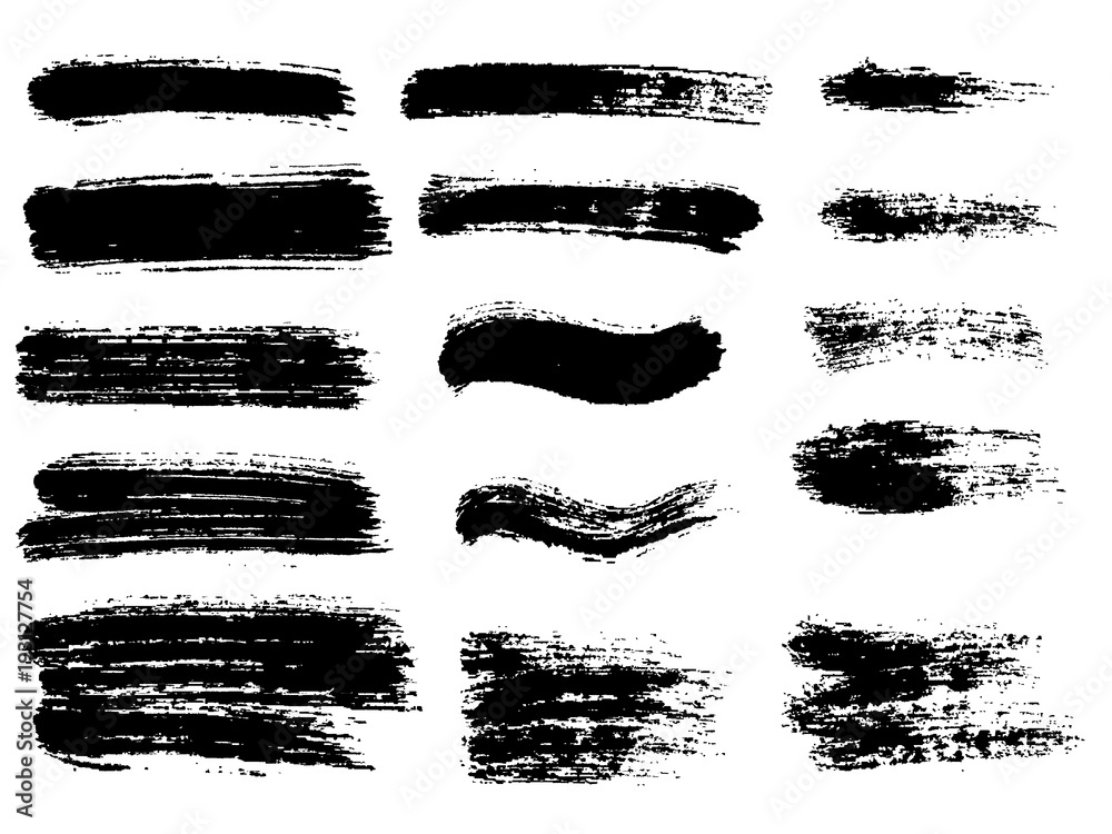 Painted grunge stripes set. Black labels, background, paint texture. Brush strokes vector. Handmade design elements. Painted grunge stripes set. Black labels, background, paint texture. Brush strokes vector. Handmade design elements.