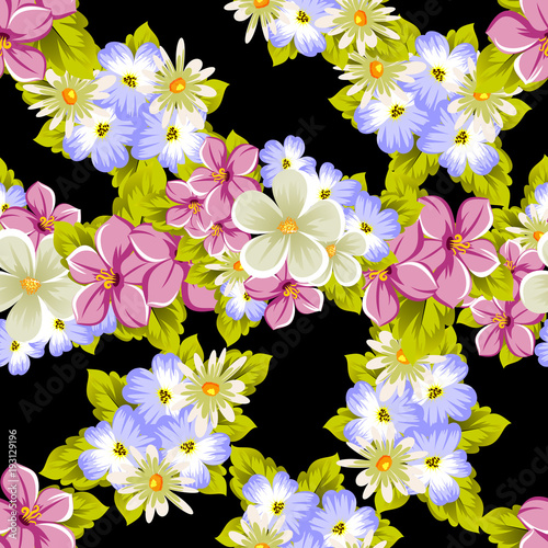 seamless pattern of flowers. For card designs, greeting cards, birthday invitations, wedding, Valentine's day, party, celebration.