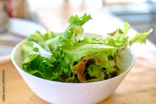 Fresh vegetable salad in th...
