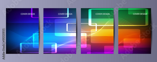 Abstract vector modern brochure with design templates future.