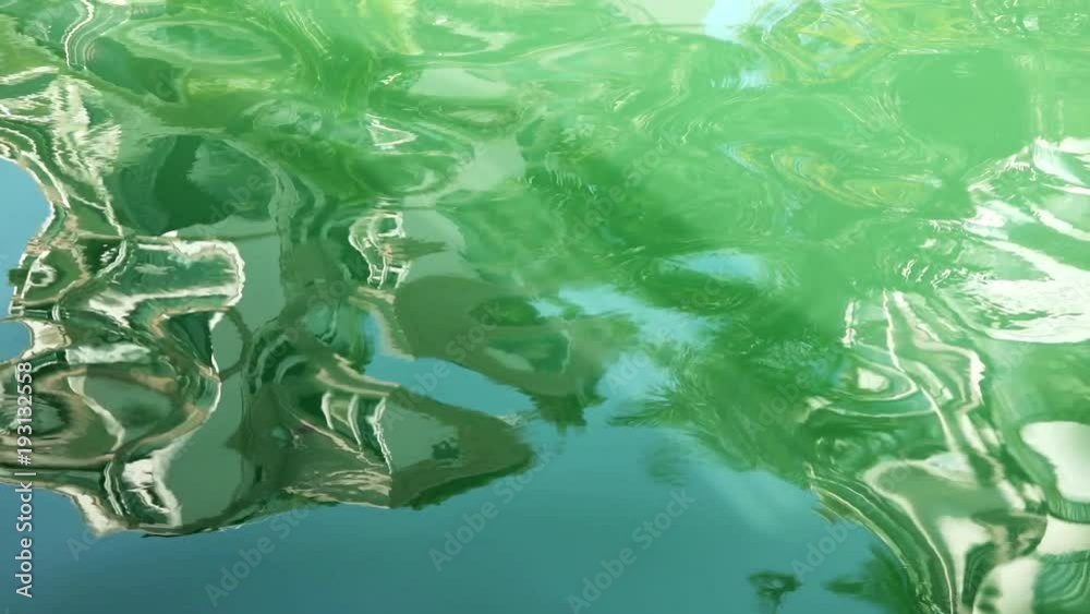 Skyscrapers reflecting at water surface, making abstract shapes; slow motion; Shekou fishing port, Shenzhen, China; Skyscrapers reflecting at water surface, making abstract shapes; slow motion; Shekou fishing port, Shenzhen, China;