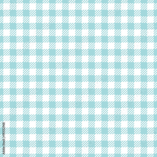 Seamless Pattern Check Turquoise/White
