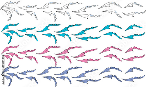 cloth flying set background