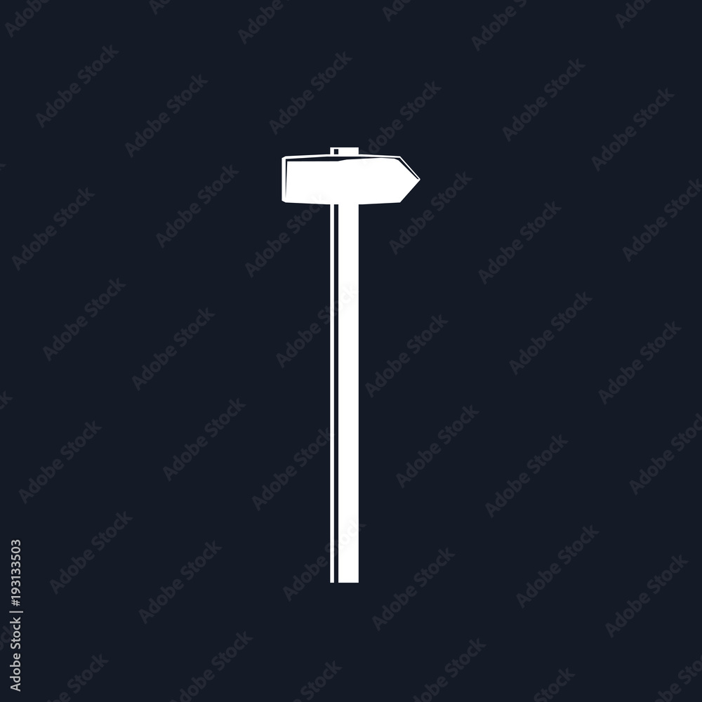 Silhouette Hammer or Sledgehammer ,Claw Hammer on a Black Background, Hand Industrial Tool , Vector Illustration Silhouette Hammer or Sledgehammer ,Claw Hammer on a Black Background, Hand Industrial Tool , Vector Illustration