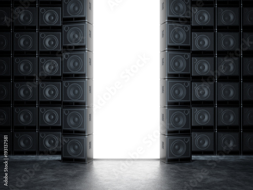Wall of guitar amps