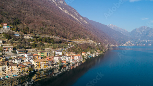 Landscape of Lake Lugano, Tessin, Gandria