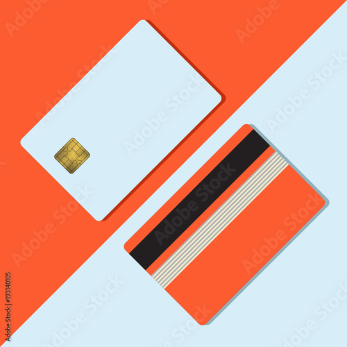 Bank Credit Card Mockup Blank Teplate