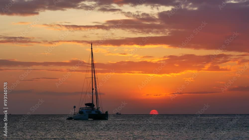 Luxury yacht Boat floating in the andaman sea with sunset background in transportation concept. Luxury yacht Boat floating in the andaman sea with sunset background in transportation concept.