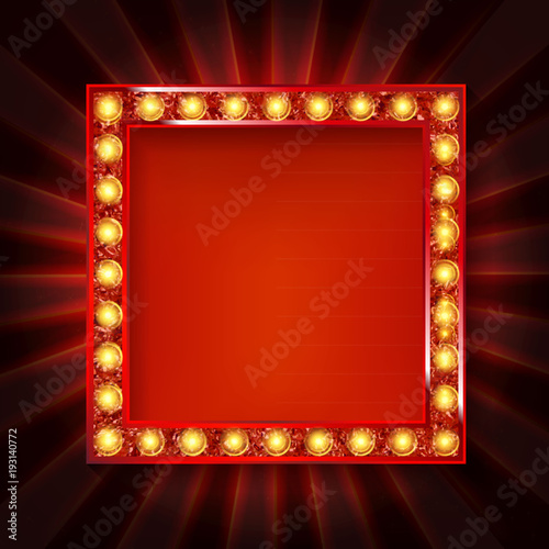 Cinema golden square frame