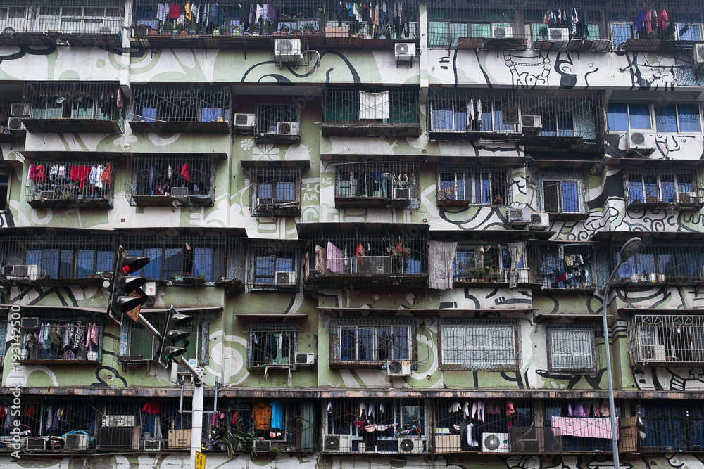 Slum apartment in Chongqing, China