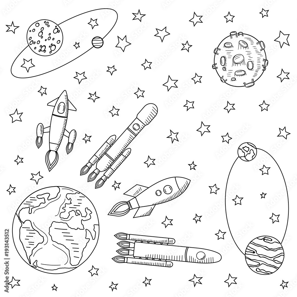 Astronaut in Space - Drawing | Instructor: Karin – Artists Palette Durham