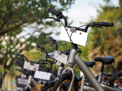 City bikes rent parking in Phuket Thailand