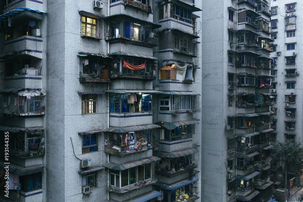 Slum apartment in Chongqing, China