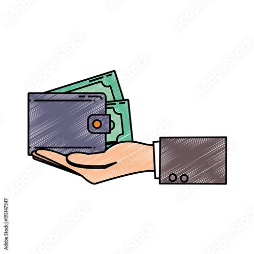 wallet vector illustration