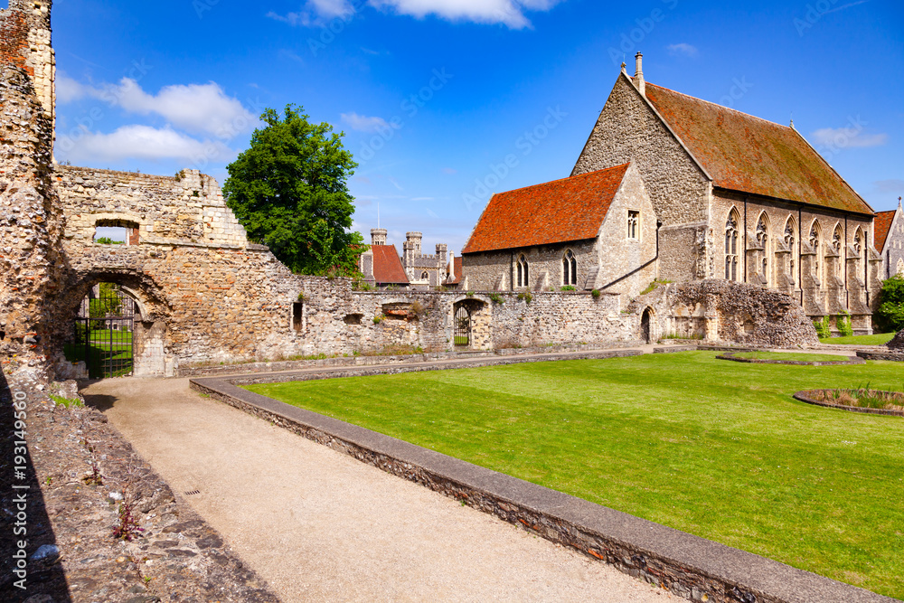 St Augustines Abbey Benedictine monastery remains in Canterbury Kent Southern England UK St Augustines Abbey Benedictine monastery remains in Canterbury Kent Southern England UK
