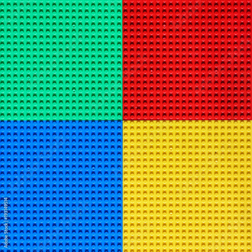 green Yellow Red blue toy construction background