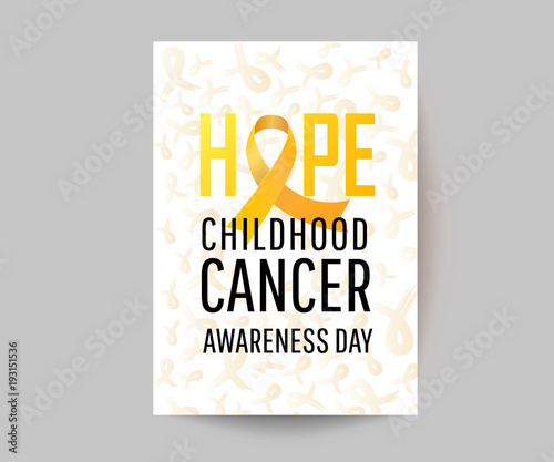 Banner for childhood cancer awareness day 