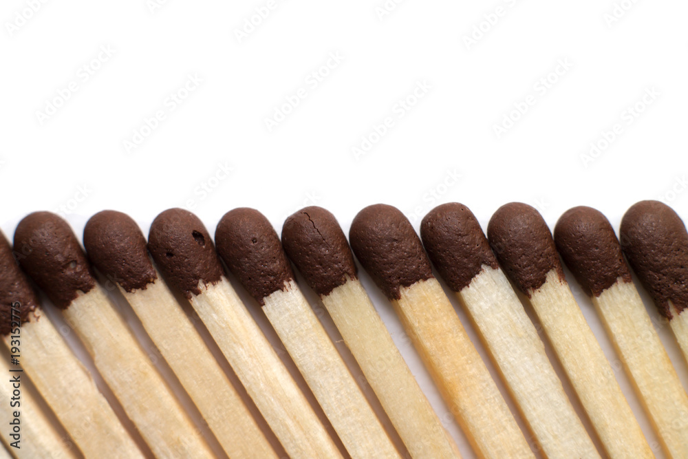 Matches on white background Matches on white background
