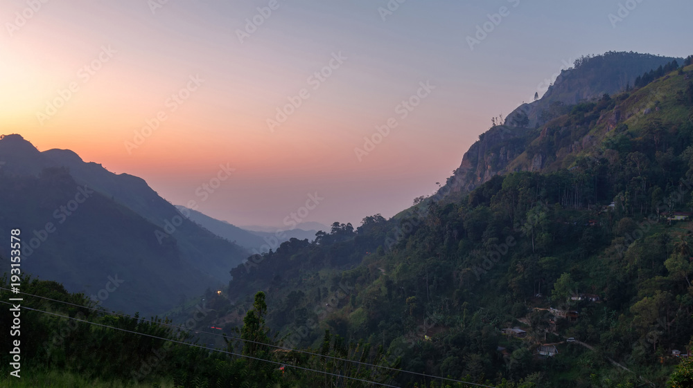 Fototapeta premium Beautiful morning of Ella, Sri Lanka