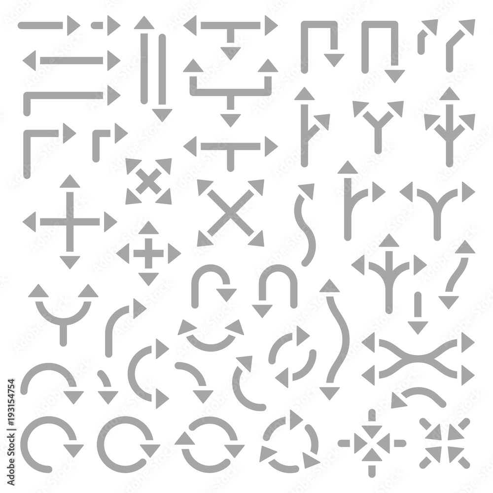 Grey Arrows Graphic Grey Arrows Graphic