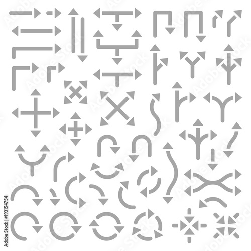 Grey Arrows Graphic