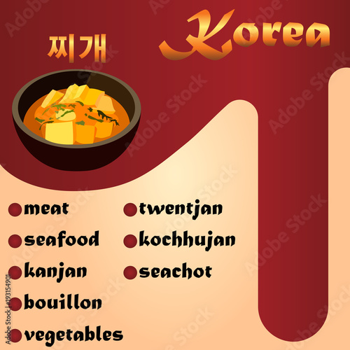 Meat Korean soup Jjigae