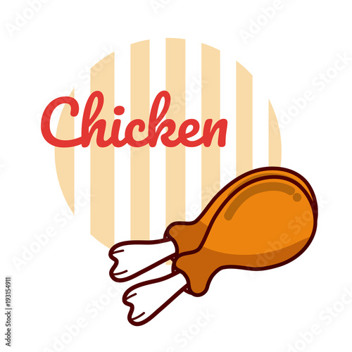 Chicken thighs cartoons