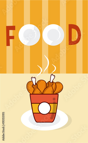 Chicken thighs in box menu cover